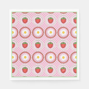 Serviette En Papier Sérénade aux fraises 