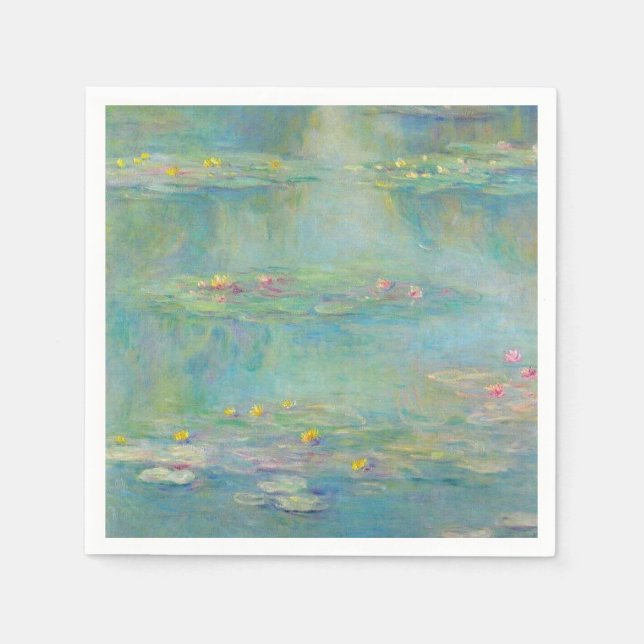 Serviette En Papier Série Water Lilies par Claude Monet (Devant)