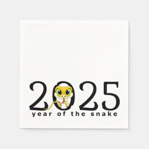 Serviette En Papier Serpent de caricature chinois 2025 serviettes
