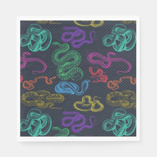 Serviette En Papier Serpents ! ! (Devant)
