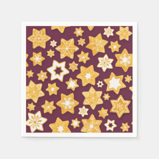 Serviette En Papier Serre de biscuits de Noël avec Arrière - plan de p