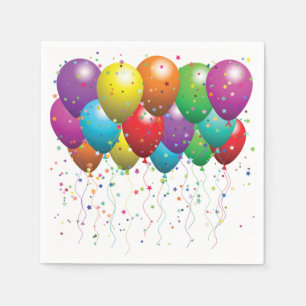 Serviette En Papier Serviette/ballons et confettis
