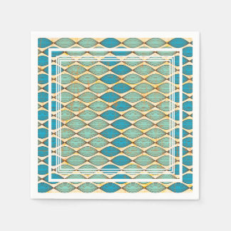 Serviette En Papier Serviette colorée avec motif en tissu africain