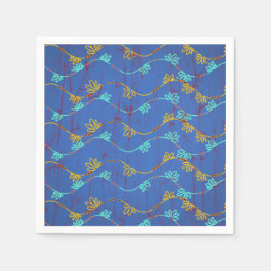 Serviette En Papier Serviette colorée avec motif en tissu africain