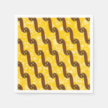 Serviette colorée avec motif en tissu africain