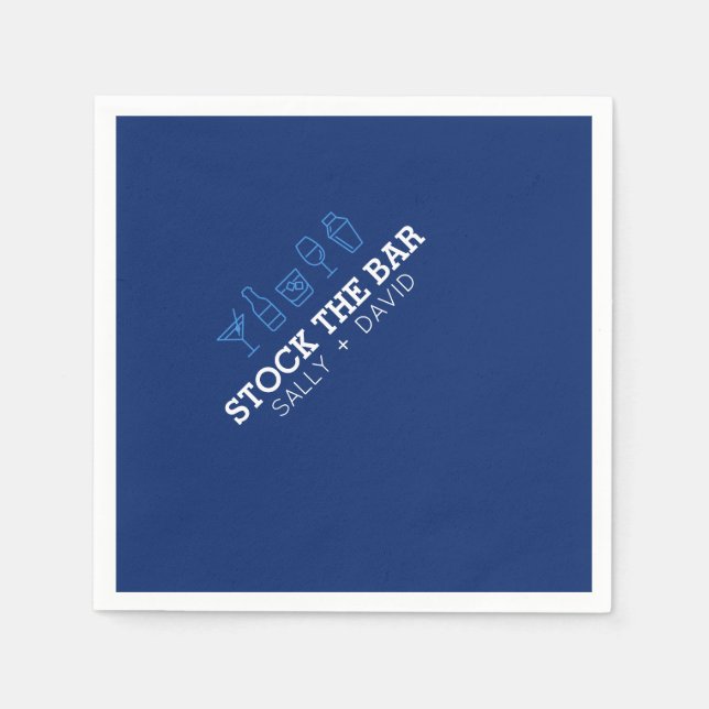 Serviette En Papier Serviette de cocktail Stock The Bar (Devant)