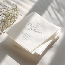 Serviette de mariage minimaliste moderne | Future 