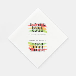 Serviette En Papier Serviette de reggae avec la citation