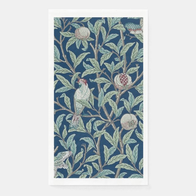 SERVIETTE EN PAPIER SERVIETTE D'HÔTE : WILLIAM MORRIS : POMEGRANATES & (Devant)