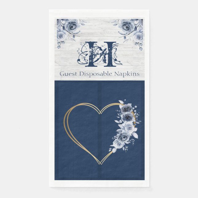 Serviette En Papier Serviette d'hôtes jetable (50) Ocean Theme Chic (Devant)