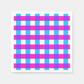 Serviette En Papier Serviettes à carreaux vifs
