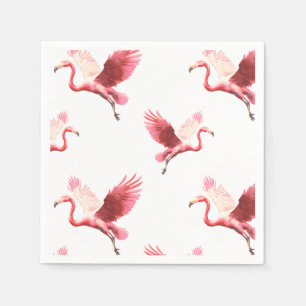 Serviette En Papier Serviettes à cocktails Fanny Flamant rose