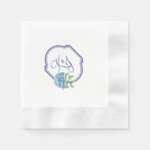 Serviettes à cocktails Hydrangea pour Kristen & Jo