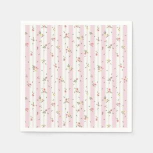 Serviette En Papier Serviettes à motifs floraux délicates