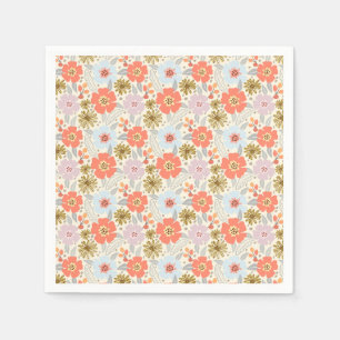 Serviette En Papier Serviettes à motifs floraux inspirées de Boho