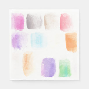 Serviette En Papier Serviettes à motifs peints à la main avec des coup