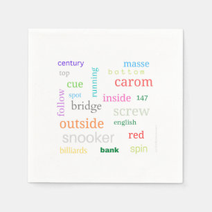 Serviette En Papier Serviettes à thème billard