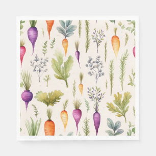 Serviette En Papier Serviettes à thème carottes amusantes