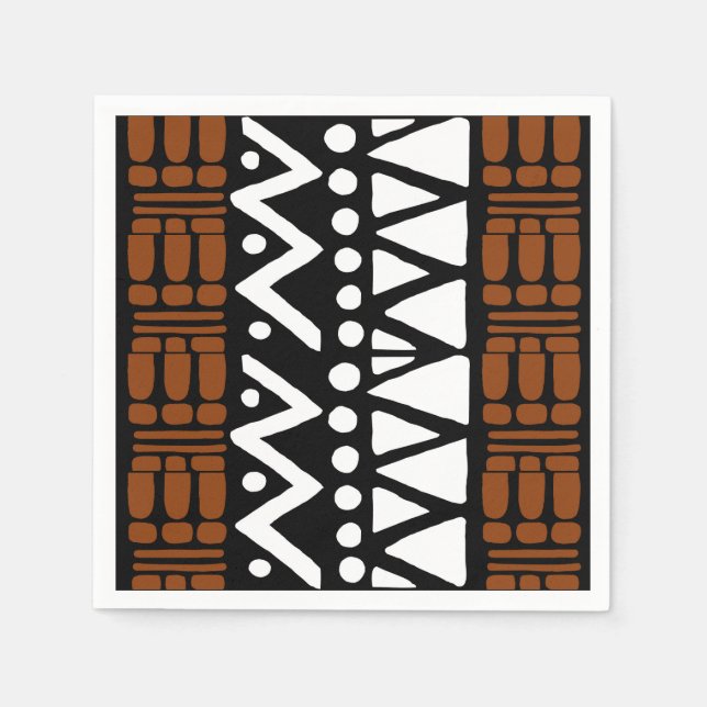 Serviette En Papier serviettes afrocentriques de style africain (Devant)