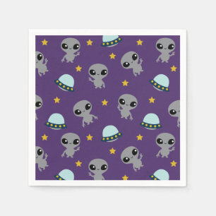 Serviette En Papier Serviettes Aliens