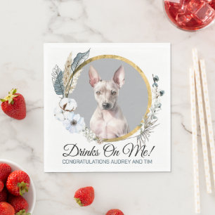 Serviette En Papier Serviettes American Hairless Terrier avec Photo