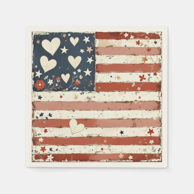 Serviette En Papier Serviettes Americana (Devant)
