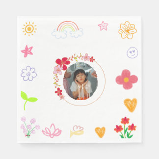 Serviette En Papier Serviettes Anniversaires de enfants amusantes - Ja