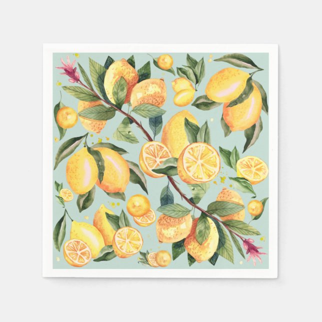 Serviette En Papier Serviettes au citron (Devant)