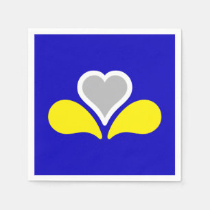 Serviette En Papier Serviettes avec drapeau de Bruxelles, Belgique