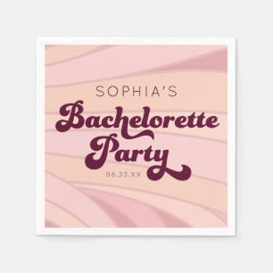 Serviette En Papier Serviettes Bachelorette Rétro