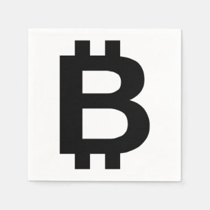 Serviette En Papier Serviettes Bitcoin B Bold 3 plis