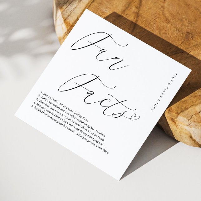 Serviette En Papier Serviettes blanches élégantes avec faits amusants  (Personalized Elegant White Napkins with Personalized Fun Facts)