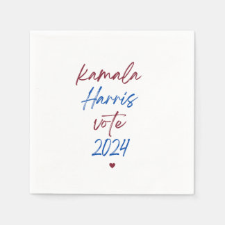 Serviette En Papier Serviettes blanches pour Kamala Harris 2024