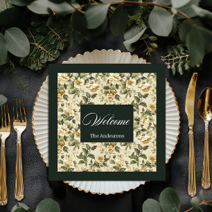 Serviette En Papier Serviettes Botaniques Modernes Sage Green Luxe Loo