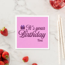 Serviettes C'est Votre Anniversaire