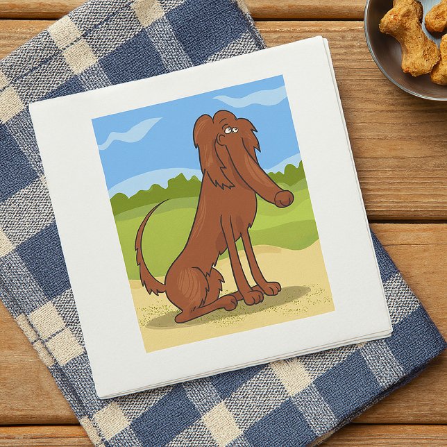 Serviette En Papier Serviettes Chien Setter Irlandais Pur Sang (Créateur téléchargé)