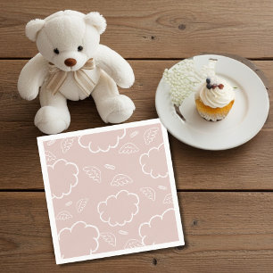 Serviette En Papier Serviettes Ciel Ange Halo Nuage Rose
