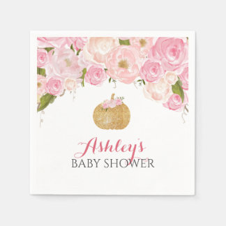 Serviette En Papier Serviettes citrouille rose