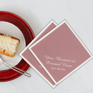 Serviette En Papier serviettes couleur rose poussiéreux uni