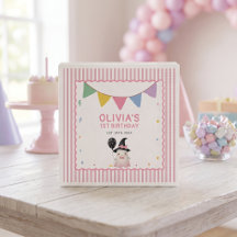 Serviettes d'anniversaire de fille fantôme mignonn