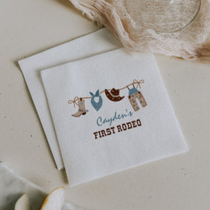 Serviette En Papier Serviettes de 1er anniversaire First Rodeo Western