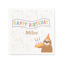 Serviettes de Anniversaire Personnalisées Décorati