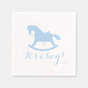 Serviette En Papier Serviettes de baby shower de silhouette de cheval