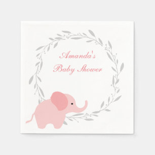 Serviette En Papier Serviettes de baby shower d'éléphant/anniversair