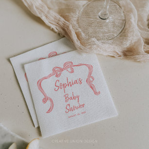 Serviette En Papier Serviettes de Baby shower pour fille à mâchoires d