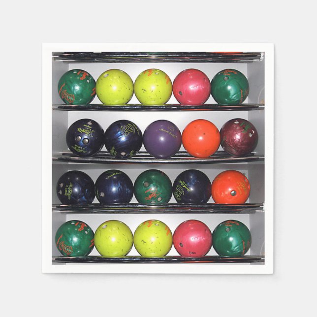 Serviette En Papier Serviettes de Bowling (Devant)