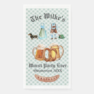 Serviette En Papier Serviettes de cocktail de fête Oktoberfest à carre