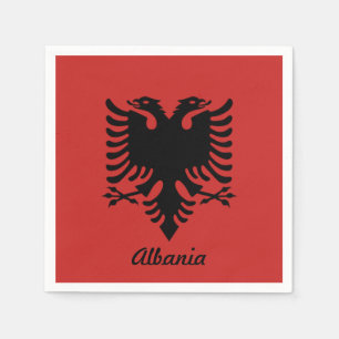 Serviette En Papier Serviettes de cocktail de l'Albanie