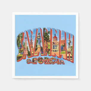 Serviette En Papier Serviettes de cocktail de Savannah Géorgie