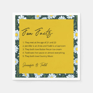 Serviette En Papier Serviettes de cocktail Faits amusants